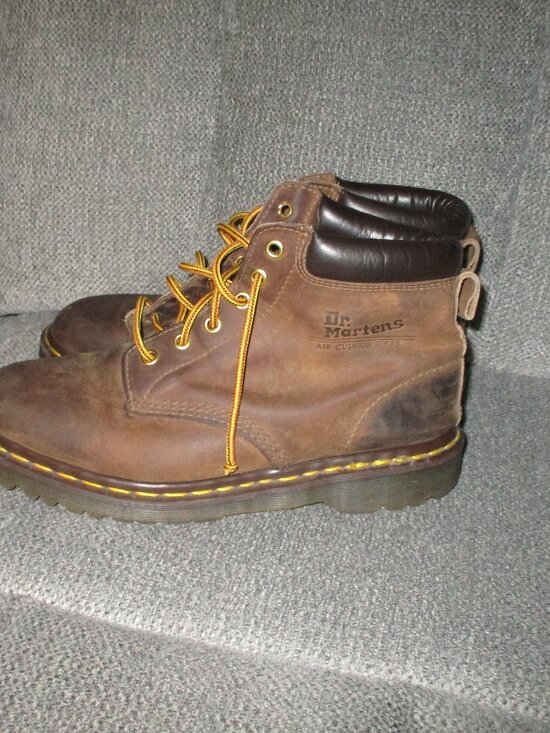 Dr. Martens Brown Ankle Work Boots 9 main image 5